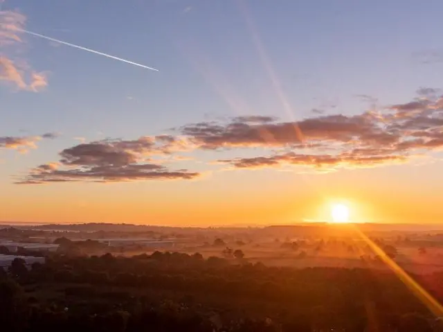 Sunrise over Worcester