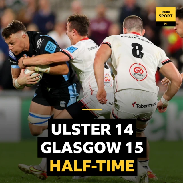 Half-time score at the Kingspan Stadium