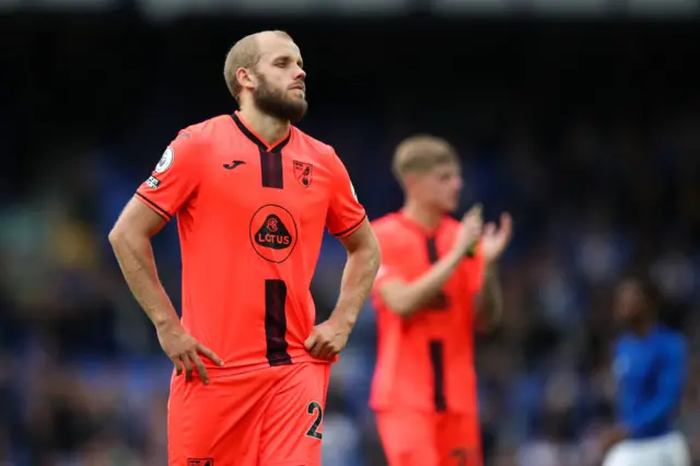 A dejected Teemu Pukki of Norwich City