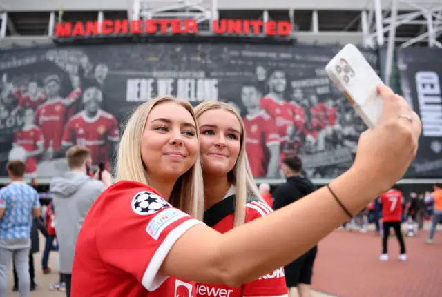 Manchester United fans outside Old Trafford