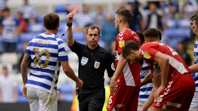 Matt Crooks sent off