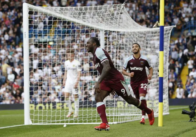 Antonio celebrates winner against Leeds