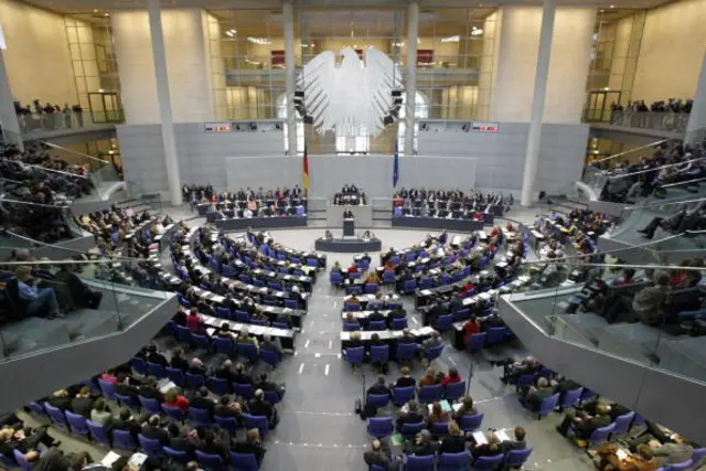 The plenum of the Bundestag