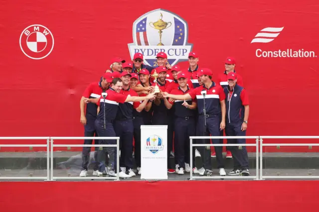 US Ryder Cup winning team