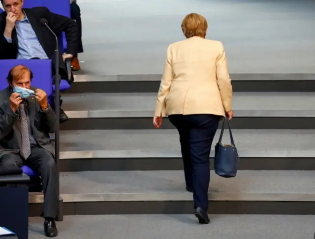 Angela Merkel in Bundestag