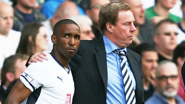 Jermain Defoe and Harry Redknapp