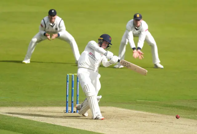 Luke Wood top scored with 46 not out for Lancashire