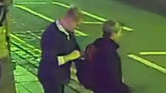 A CCTV still of two witnesses