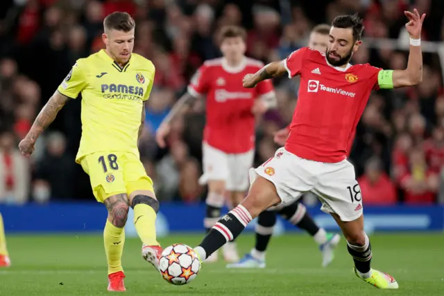 Alberto Moreno, Bruno Fernandes, Villarreal, Manchester United