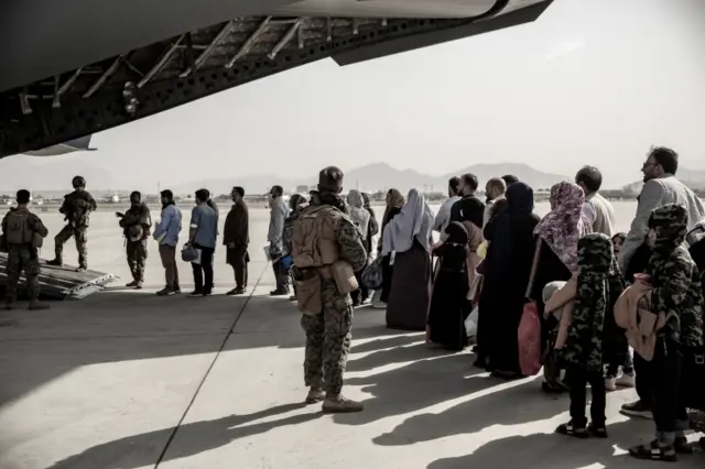 Evacuation in Kabul