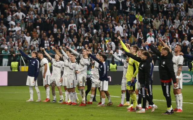 Legia Warsaw celebrate