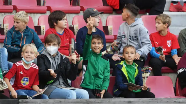 Young fans in Prague