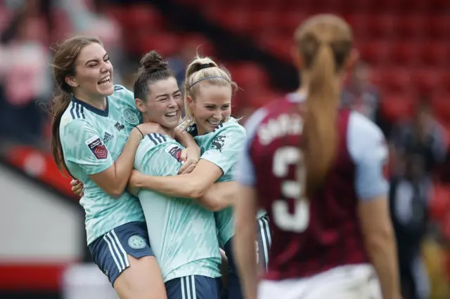 Natasha Flint scores for Leicester