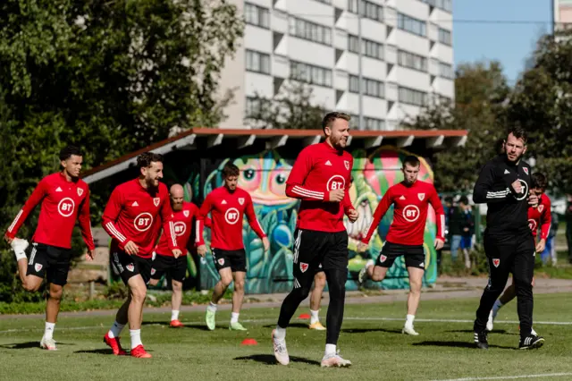 Wales training