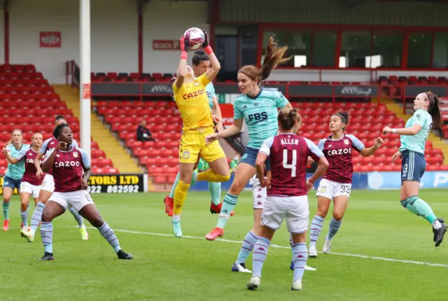 Aston Villa goalkeeper Hannah Hamilton