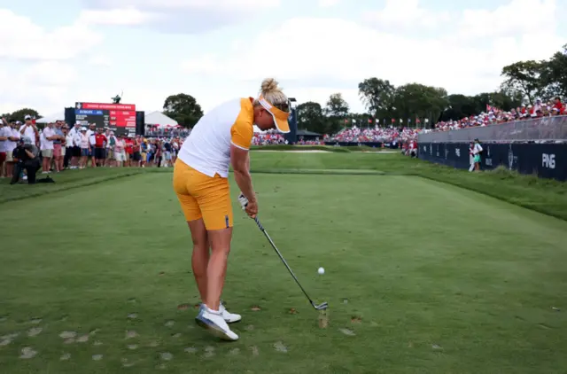 Nanna Madsen at the Solheim Cup