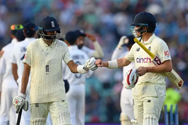 Haseeb Hameed and Rory Burns