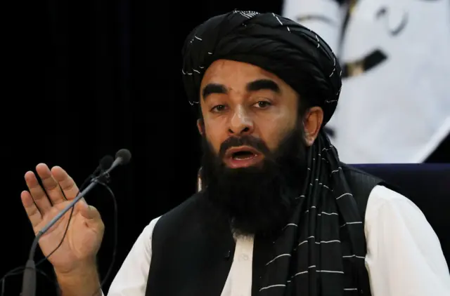 Taliban spokesperson Zabihullah Mujahid