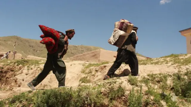 Displaced people in Badakshan back in May 2018