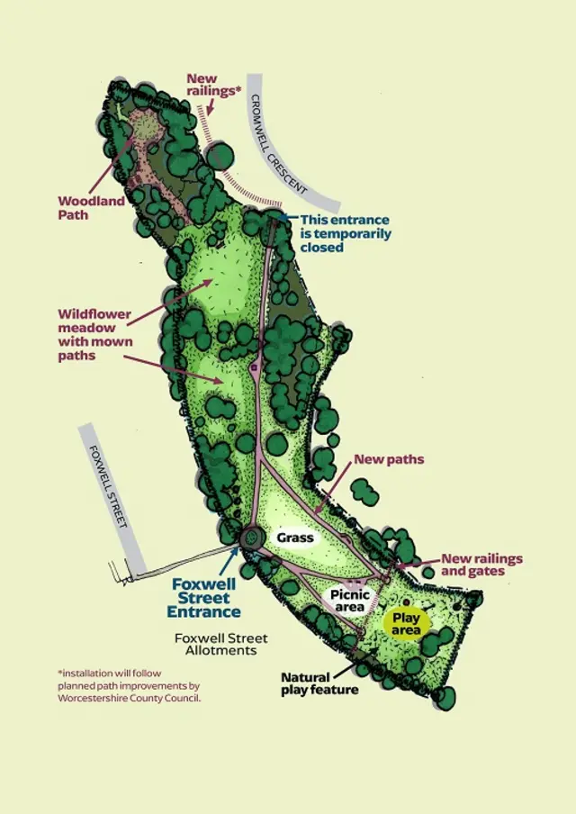 Map of improvements