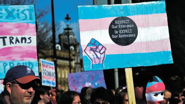 trans pride sign