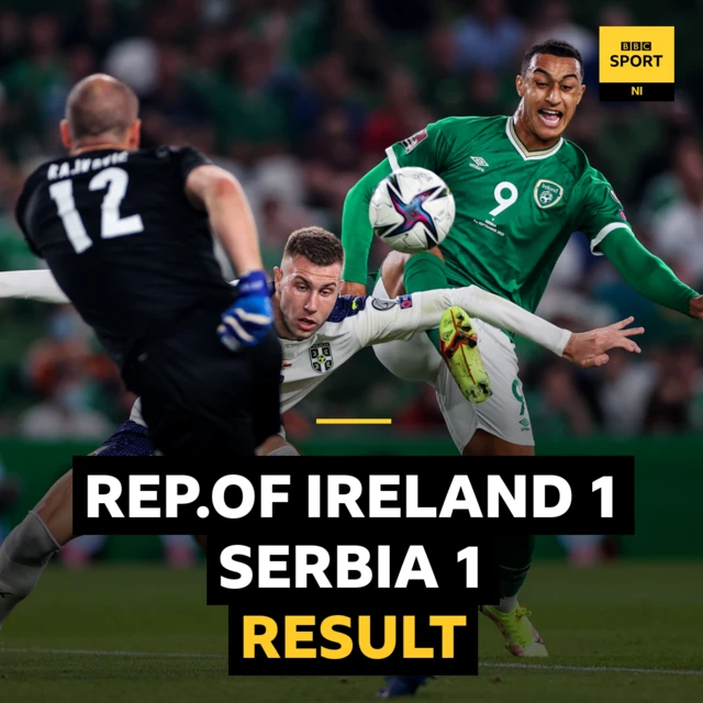 World Cup qualifier result: Republic of Ireland 1-1 Serbia