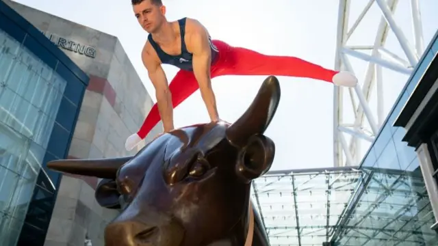 Olympic gold medal winning gymnast Max Whitlock launched the ballot at the Bullring