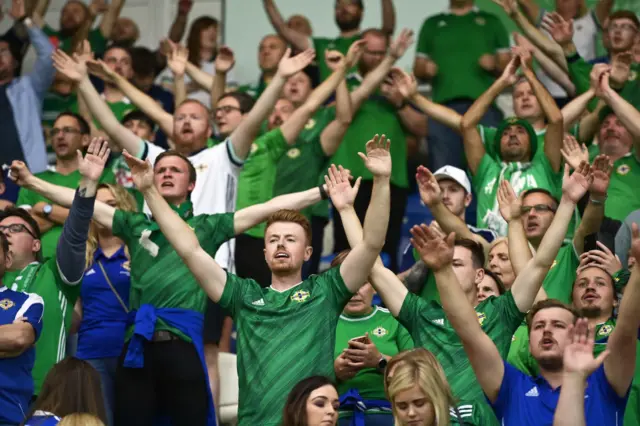 Crowd in full voice at Windsor Park