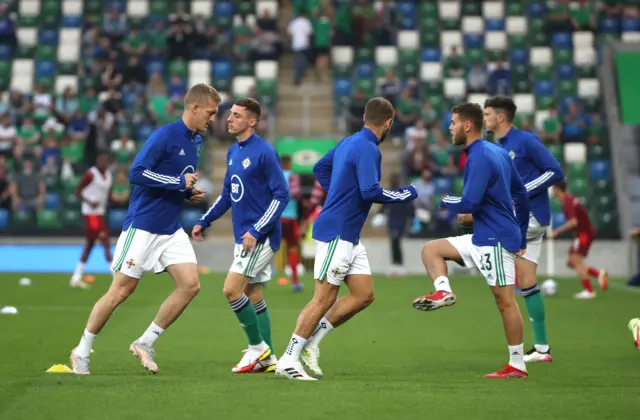 Northern Ireland warm-up