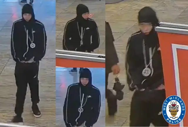 CCTV images of the boy being sought