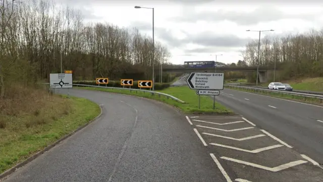 Junction of the A448 Bromsgrove Highway and Hewell Lane, Redditch