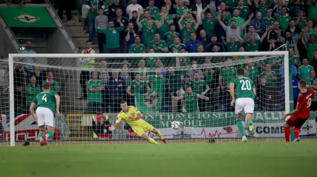 Bailey Peacock-Farrell saves a penalty