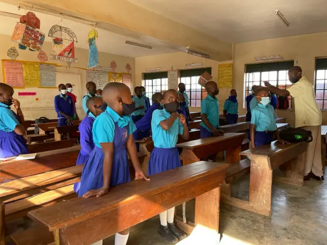 Pupils in a classroom