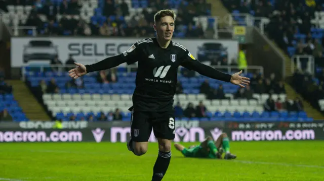 Harry Wilson celebrates