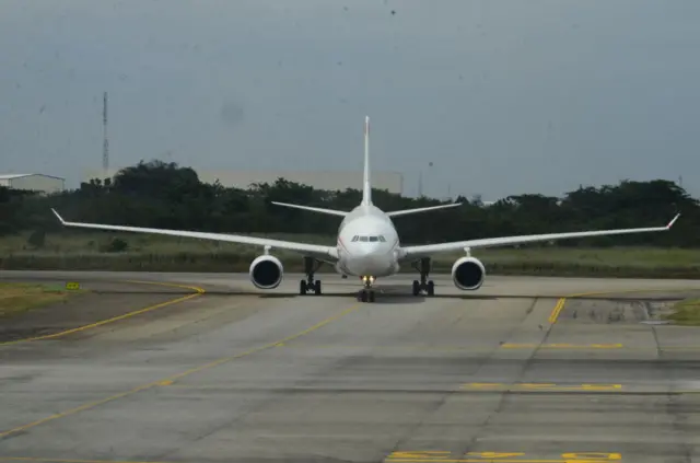 Airplane on runway