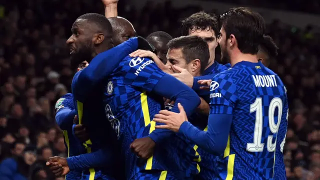 Rudiger celebrates scoring for Chelsea