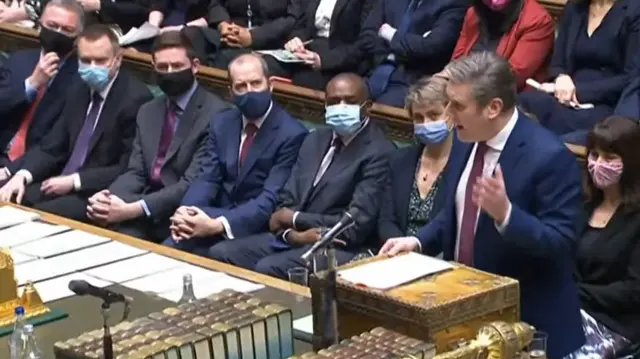 Keir Starmer speaking in the House of Commons