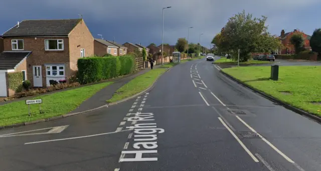 The junction of Haugh Road and Green Rise in Rawmarsh