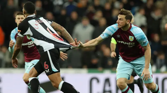 Jamaal Lascelles and Chris Wood