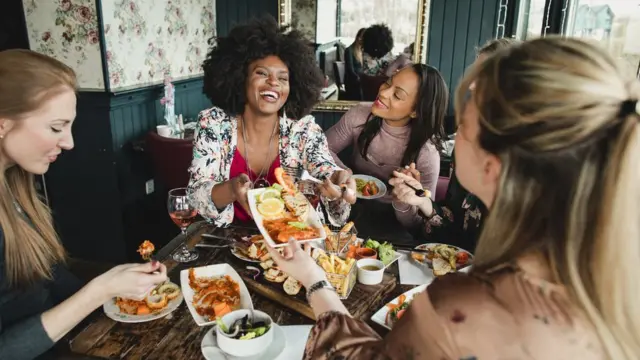 Women eating out