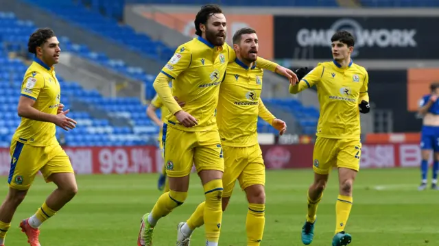 Blackburn celebrate goal