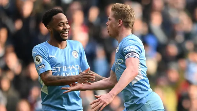 Kevin de Bruyne and Raheem Sterling