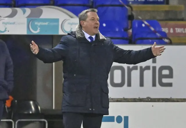 Inverness CT manager Billy Dodds