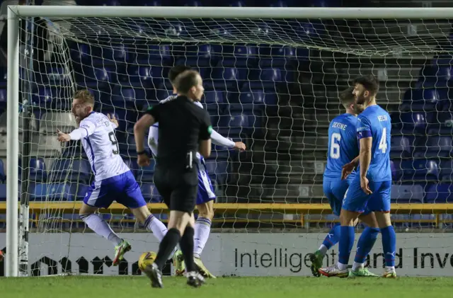 Queen of the South's Ally Roy scores to make it 2-2