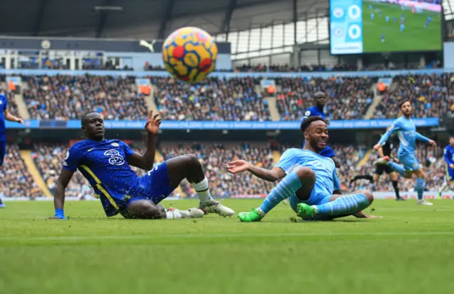 Malang Sarr and Raheem Sterling