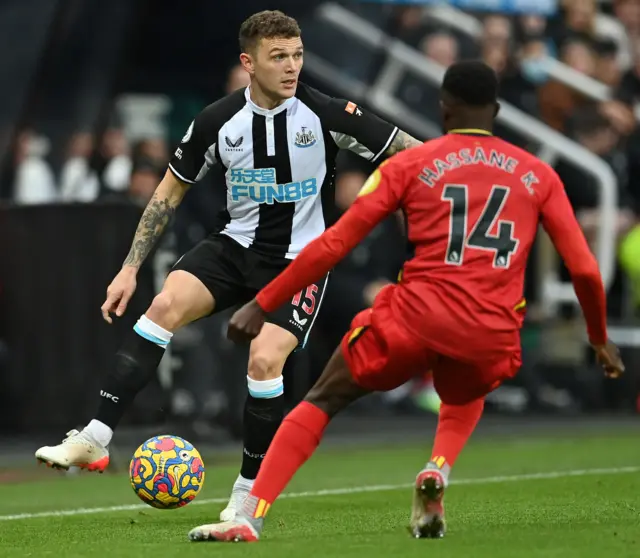 Keiran Trippier at Newcastle v Watford