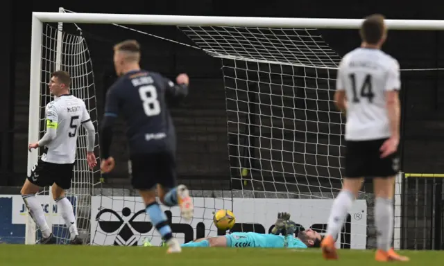 Gavin Reilly scores for Morton