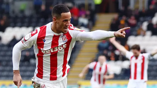 Tom Ince celebrates