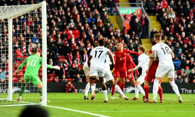 Fabinho scores for Liverpool