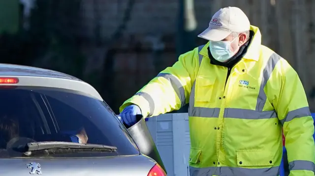 Covid drive through testing centre